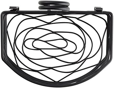 American Metalcraft SRBNB1 Semi-Round Wire Birdnest Condiment Rack Holder, Wrought Iron, Black