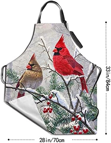 Giwawa Apron Unisex Resistant 33 x 28 inches with 2 Pockets Cooking Kitchen Aprons Suitable for BBQ Grill Drawing Haircut