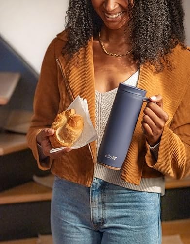 Ello Magnet 18oz Insulated Stainless Steel Travel Mug with Handle, Shadow, 18 Ounces (Pack of 6)