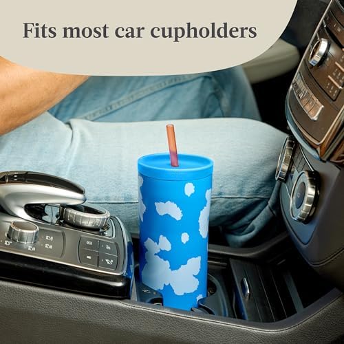 Contigo x Ally Love Streeterville Steel Tumbler w/ Straw, 24oz, Stellar Jay