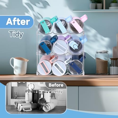 spospo Stackable Water Bottle Organizer for Stanley 40 oz Tumbler
