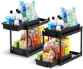 IRIS USA Under Sink Organizer, 2 Pack, Pull Out Storage Drawers