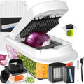 8-Blade Cook Tool & Gadget Sets, Egg Slicer Chopper Grater Set, White