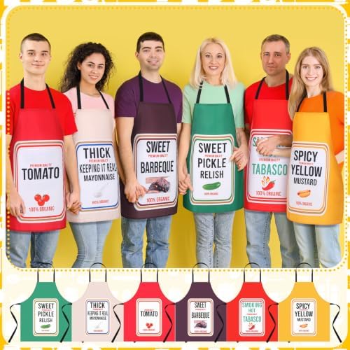Shinymoon 6 Pcs Halloween Condiments Apron Costume Group Cosplay