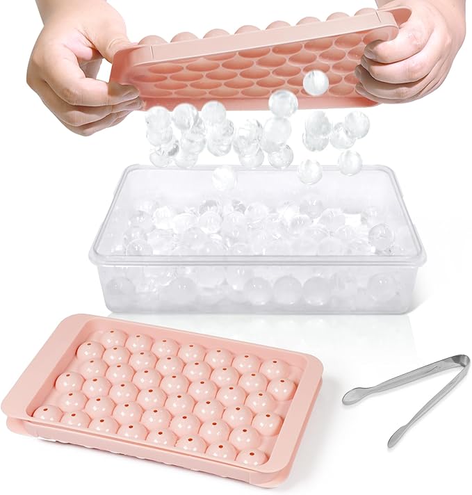 WIBIMEN Ice Cube Tray with Lid and Bin by WIBIMEN