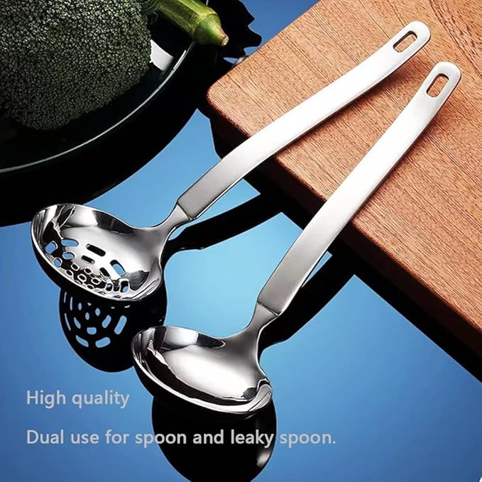 Collfa Small Soup Ladle Metal SUS304 Stainless Steel Ladles Spoon And Slotted - Image 8