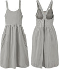 Uaussi Cotton Linen Apron Cross Back Work Apron by Uaussi