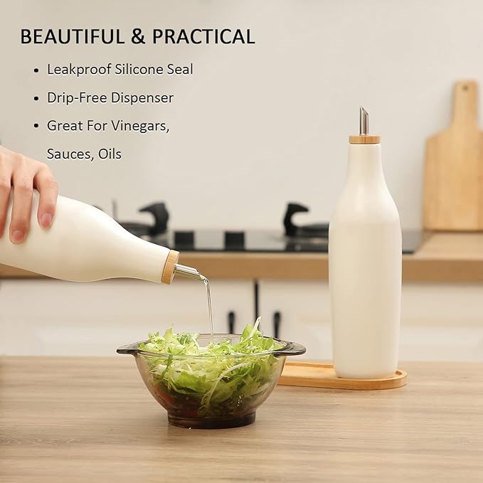 HOMCDALY Ceramic Olive Oil Dispenser - Image 4