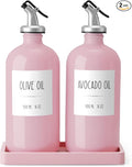 Olive Oil Dispenser Bottle for Kitchen, 16oz Glass Oil and Vinegar Dispenser Set by Unknown