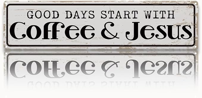 Coffee Signs for Coffees Station Decor, Good Days Start by Unknown