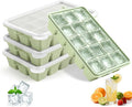 Silicone Ice Cube Trays with Lid, Easy Release Ice Molds, Reusable and by PETHous