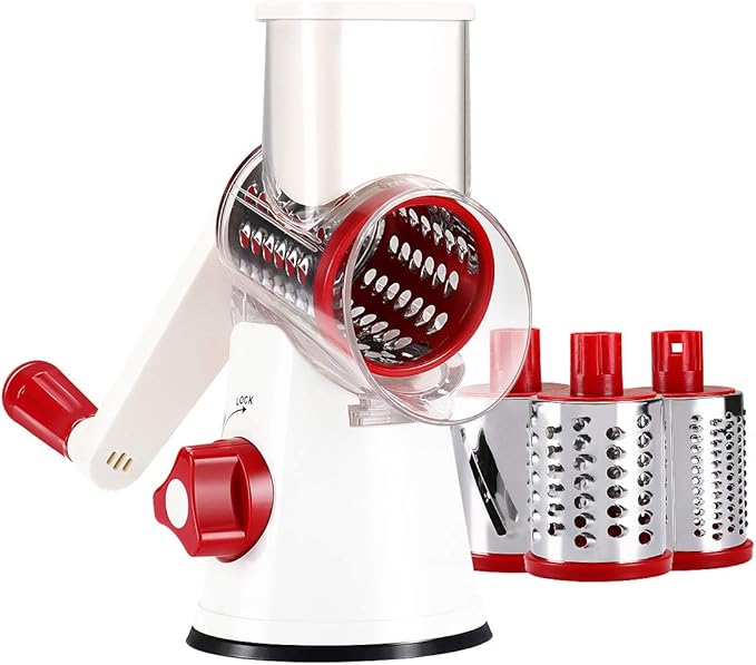 Cambom Rotary Cheese Grater Hand Crank Cheese Shredder - Image 8