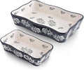 Wisenvoy Baking Dish Casserole Dish Ceramic Lasagna Pan 2-Pcs Bakeware Sets by wisenvoy