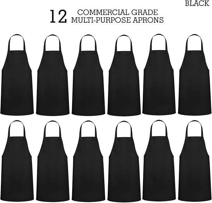 GREEN LIFESTYLE 12 Pack Professional Chef Apron – Grilling Aprons - Image 4
