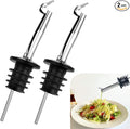 2 Pack Oil Spout with Flip Top, Olive Oil Dispenser Spout, Liquor Bottle Pourer by Pafusen