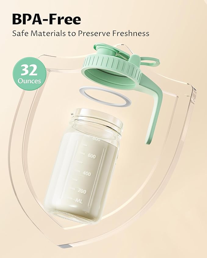 2-Pack 32oz Breast Milk Pitcher - Image 2