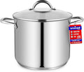 Stainless Steel Stockpot with Tempered Glass Lid 16 Quart, Durable 18/0 by Unknown