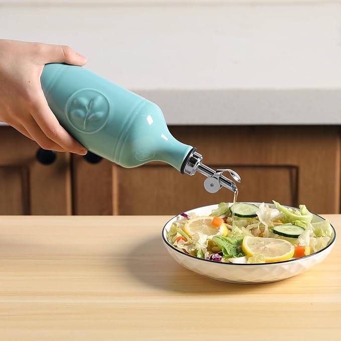 Sweejar 16 Oz Ceramic Olive Oil Dispenser Bottle, Oil Dispenser - Image 4