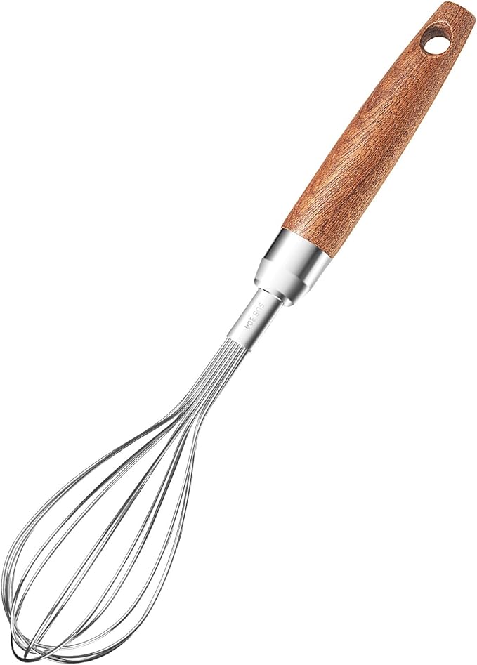 Stainless Steel Wire Whisk for Cooking- Wooden Handle Kitchen Multi Function by Unknown
