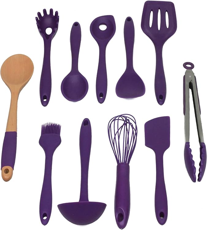 Chef Craft Premium Silicone Kitchen Tool and Utensil Set, 11 Piece by ChefCraft