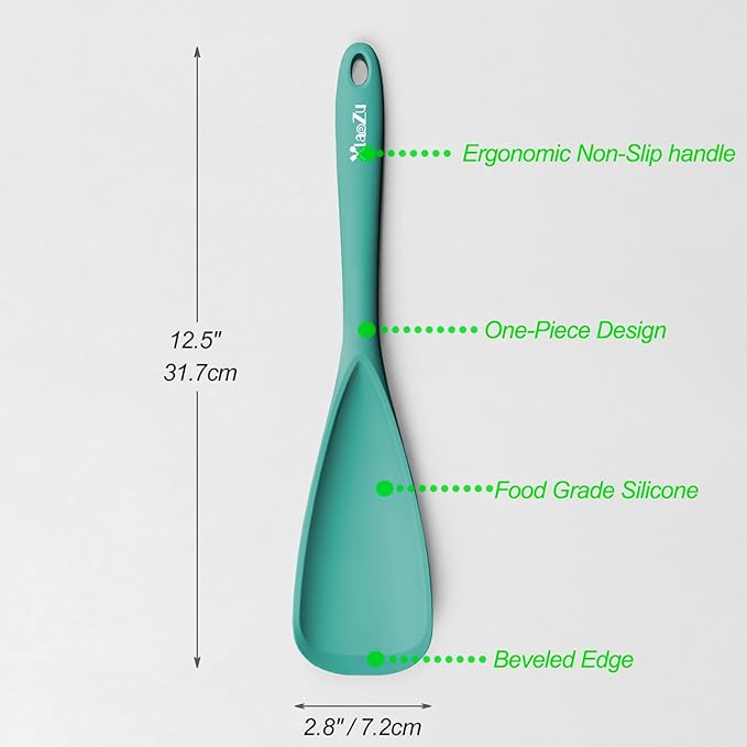 Silicone Spatula Spoon, Seamless Design, Safe - Image 2