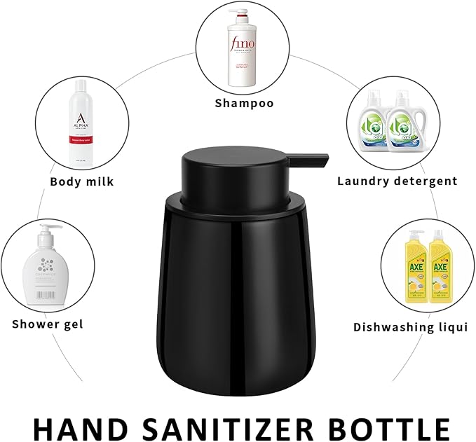 Soap Dispenser Ceramic with Easy-to-Press Pump Hand Lotion Liquid Dispenser - Image 7