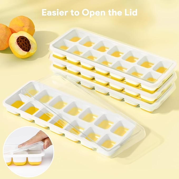 Ice Cube Trays 4 Pack, Airabc Silicone Ice Cube Trays - Image 7