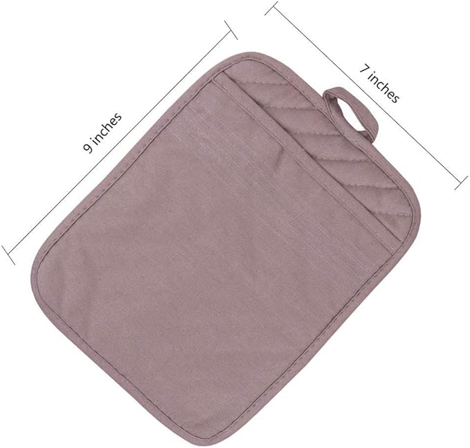 Anyi Pot Holders for Kitchen Heat Resistant, Cotton Hot Pads for Counter Table - Image 7