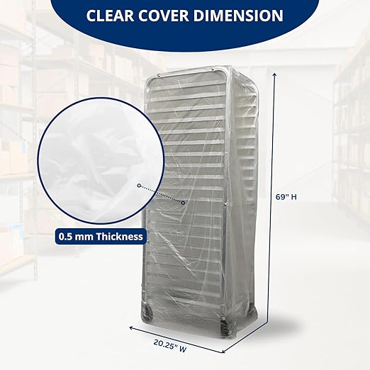 FSE Disposable Commercial Grade Sheet Pan/Bun Pan Rack Covers, 20.25" W x 26" D - Image 5