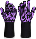 Comsmart BBQ Gloves, 1472 Degree F Heat Resistant Grilling Gloves Silicone by Comsmart