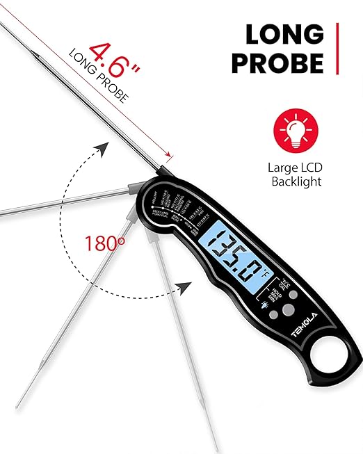 TEMOLA Meat Thermometer, Instant Read Food Thermometer - Image 5