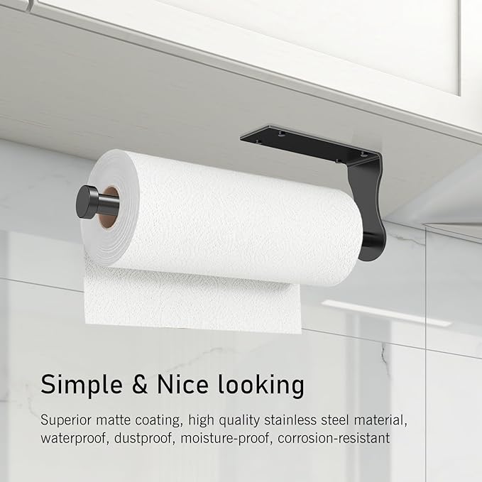 SetSail Paper Towel Holder, Single Hand Operable Paper Towel Holder Under - Image 6