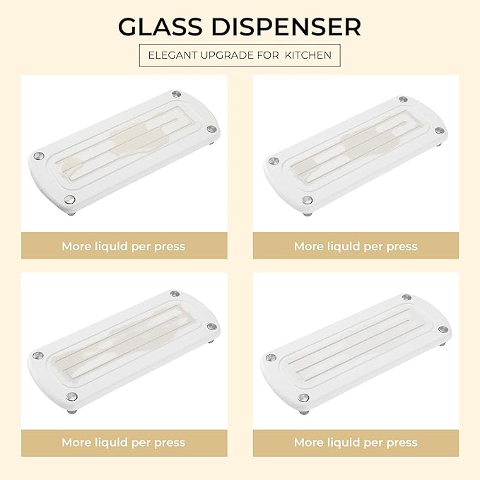 Kitchen Soap Dispenser Set - 16OZ White Glass Bottle - Image 4