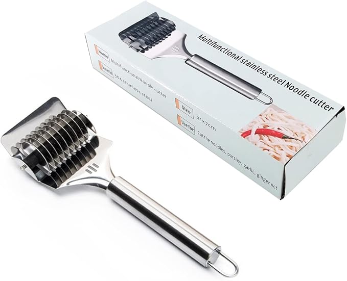 16x7x3.1cm High Grade Stainless Steel Noodle Lattice Roller Docker Dough Cutter - Image 4
