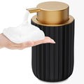 Ceramic Foaming Soap Dispenser, 12 oz Bathroom Foam Hand Soap Dispenser by Dlirho