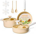 CAROTE Pots and Pans Set Nonstick, Ceramic Cookware Set, PFAS PTFE Free by CAROTE
