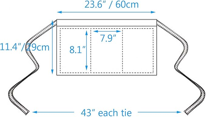 BOHARERS Waist Apron with 3 Pockets 20 Pack - Image 6