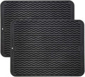 ZLR 2 Pcs Silicone Dish Drying Mat & Heat Resistant Trivet by ZLR