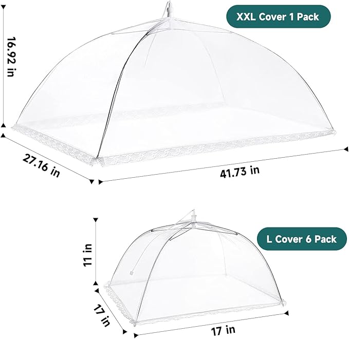 Mesh Food Cover, SPANLA 7 Pack Food Covers - Image 2
