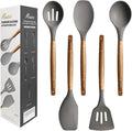 Kitchen Utensils Set, Silicone Cooking Utensils Set, Non-Stick Silicone Spatula by Miusco