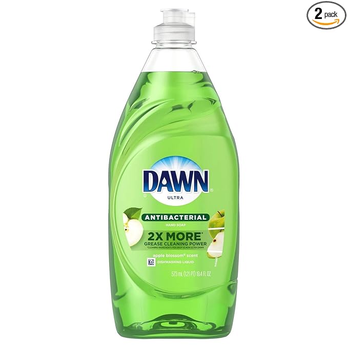 2 Pk. Dawn Ultra Antibacterial Dishwashing Liquid, Apple Blossom 19.4 (38.8 Fl. Oz. Total)