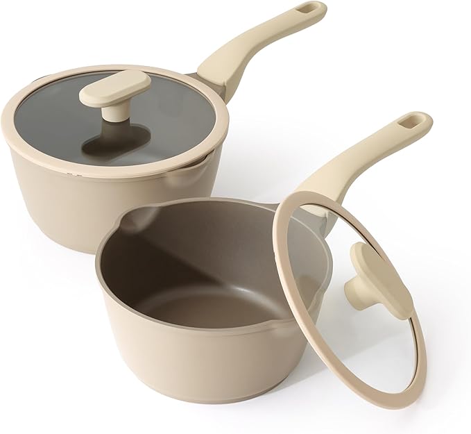 PRICUSIS Nonstick Saucepan Set by PRICUSIS