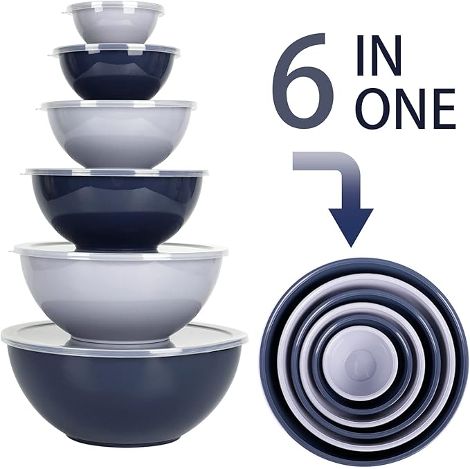 BoxedHome BPA Free Plastic Round Mixing Bowl - Image 4