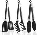 3 Pack Silicone Tongs for Cooking, Maywe Tanso 9 Inch Cooking Kitchen Tongs by MayweTanso
