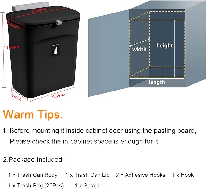 Tiyafuro 2.4 Gallon Kitchen Compost Bin - Image 7