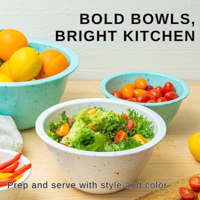 bzyoo Confetti Nesting Mixing Bowls Set - Image 3