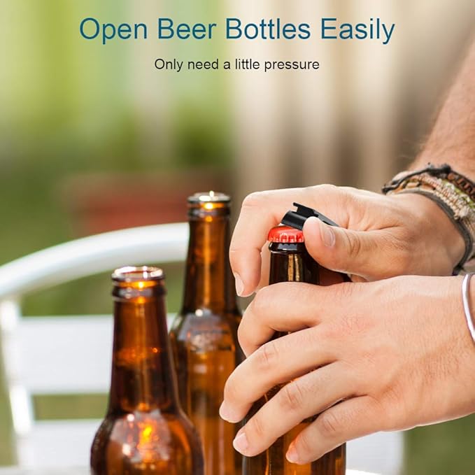 Mcyye 6PCS Colorful Mcyye Beer Bottle Openers, Premium Metal Keychain Bottle - Image 3
