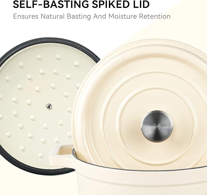 Miereirl 6.5 Quart Enameled Dutch Oven Pot - Image 6