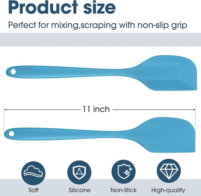 Irenare 30 Pcs Silicone Spatulas 11 Inch Large Rubber Spatulas Heat Resistant - Image 2