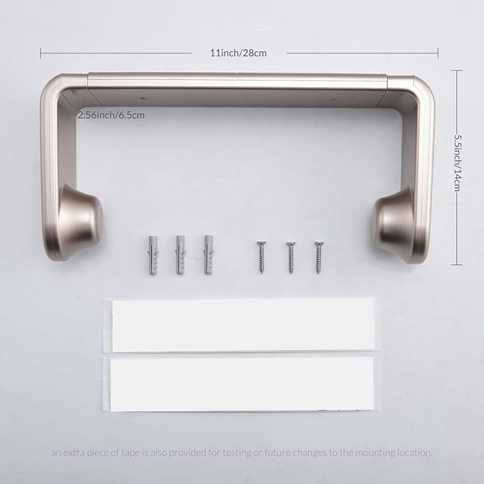 simpletome Paper Towel Holder ONE Hand Tear Adaptive Tension Arm Adjustable - Image 6